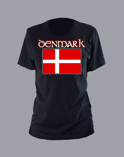 Unisex international tee with flag and emblem