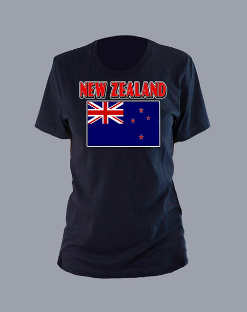 Unisex International tee with flag and emblem