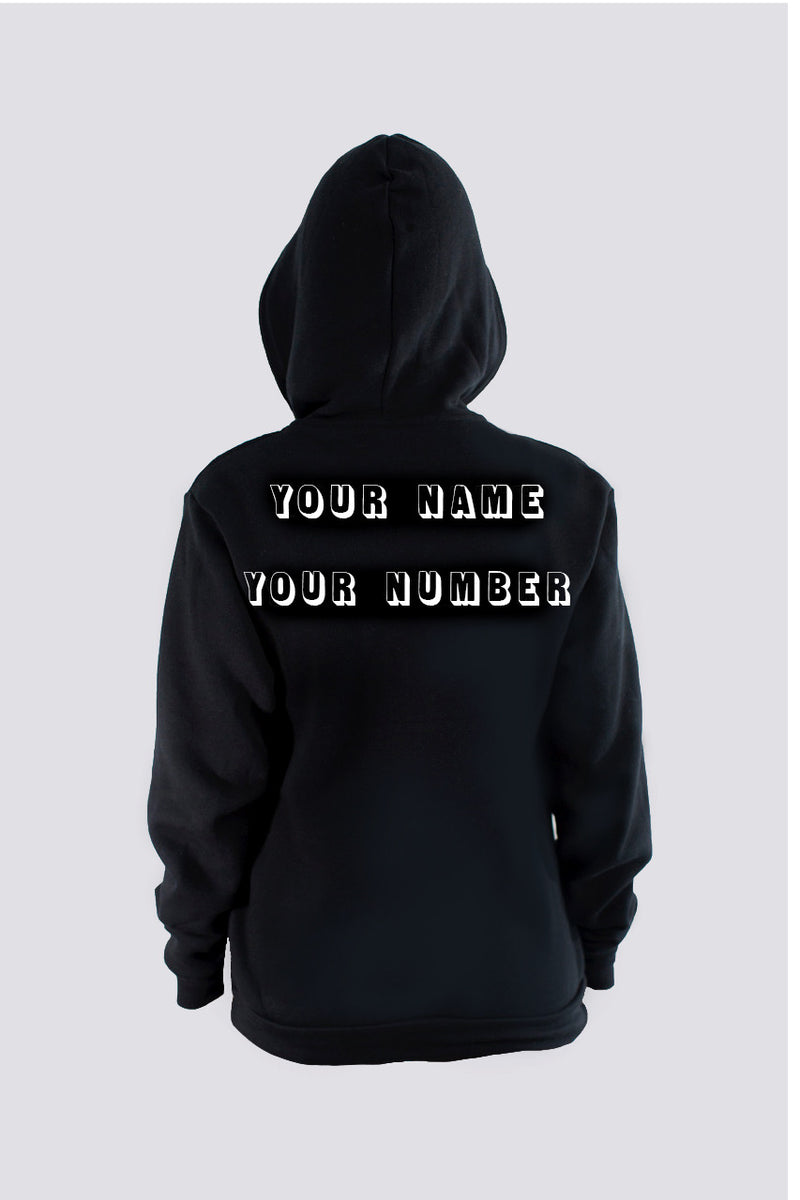 Personalize your own hoodie back